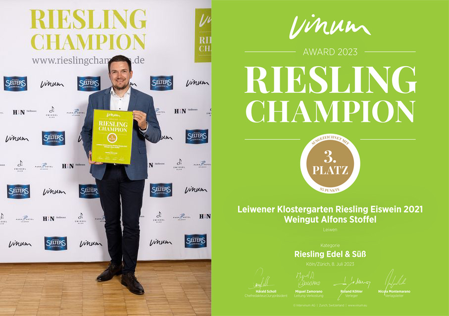 Vinum Riesling Champion Auszeichnung